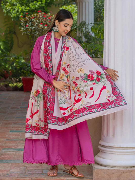 Phool Aur Ghalib Voile Dupatta