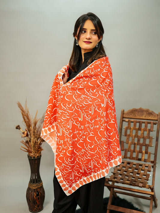 Be Qaida Stole (Orange)