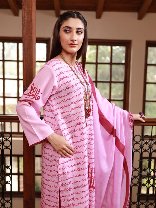 Ain se Iqbal shirt dupatta (PInk)