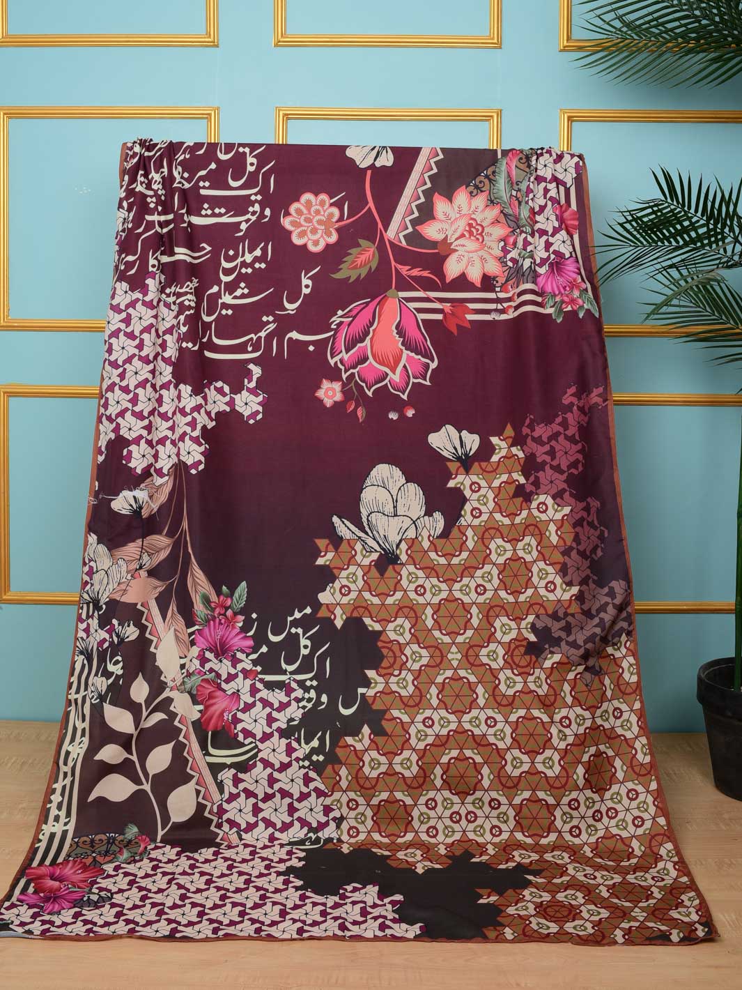 Yaad Voile Dupatta (Maroon)