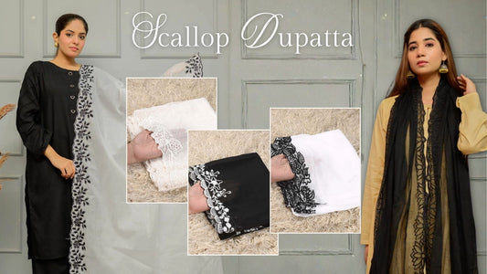 Scallop Dupatta – A Refined Choice for Contemporary Ethnic Wear