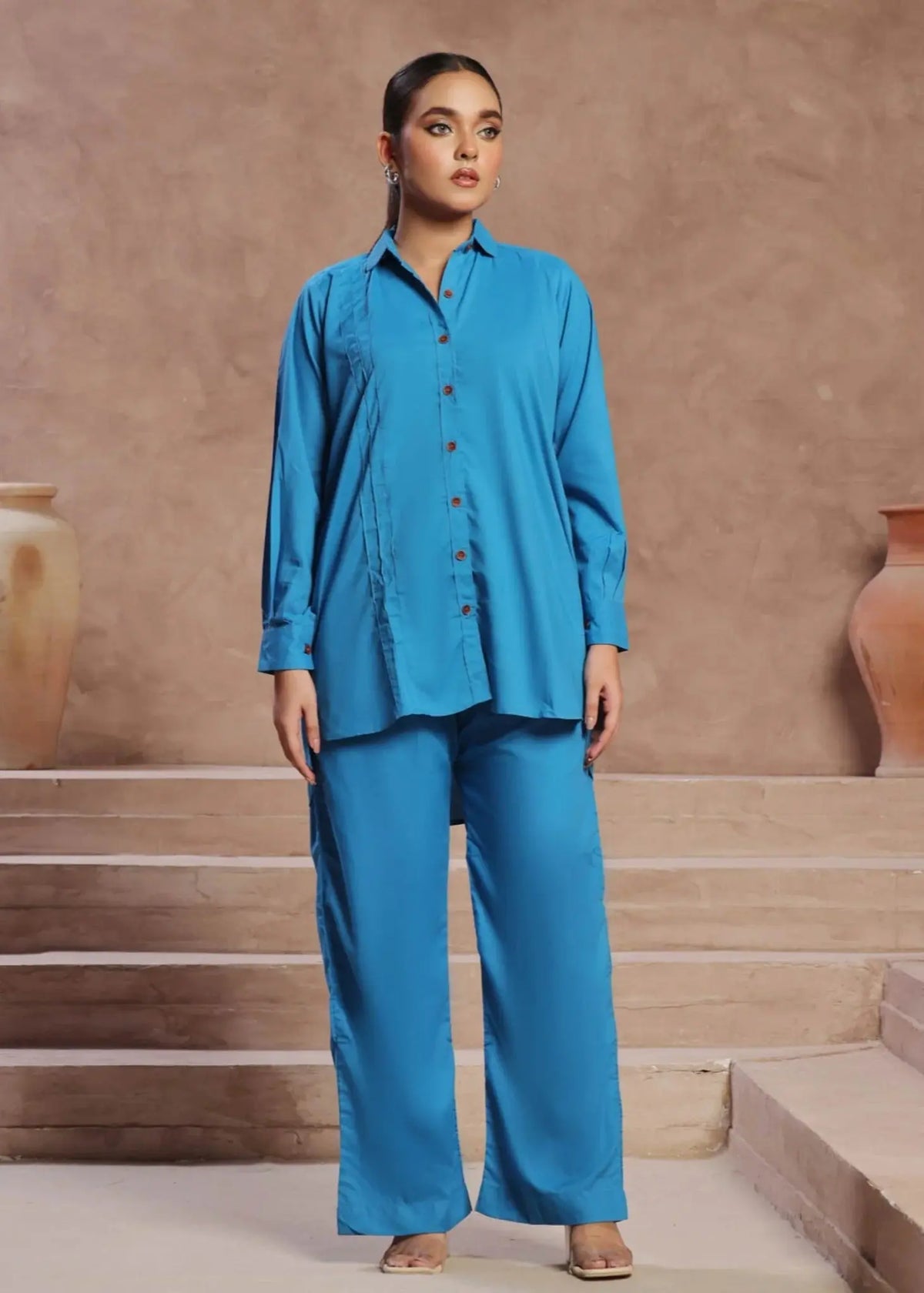 Veena Co-Ord Set | Blue