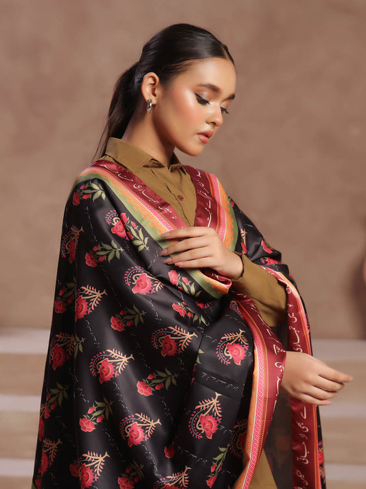 Khudse Voile dupatta (Black)