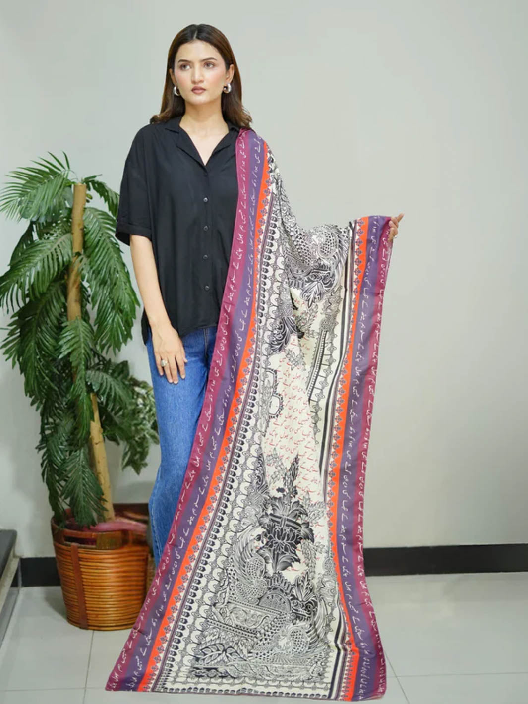 Veran Voile Dupatta (White)