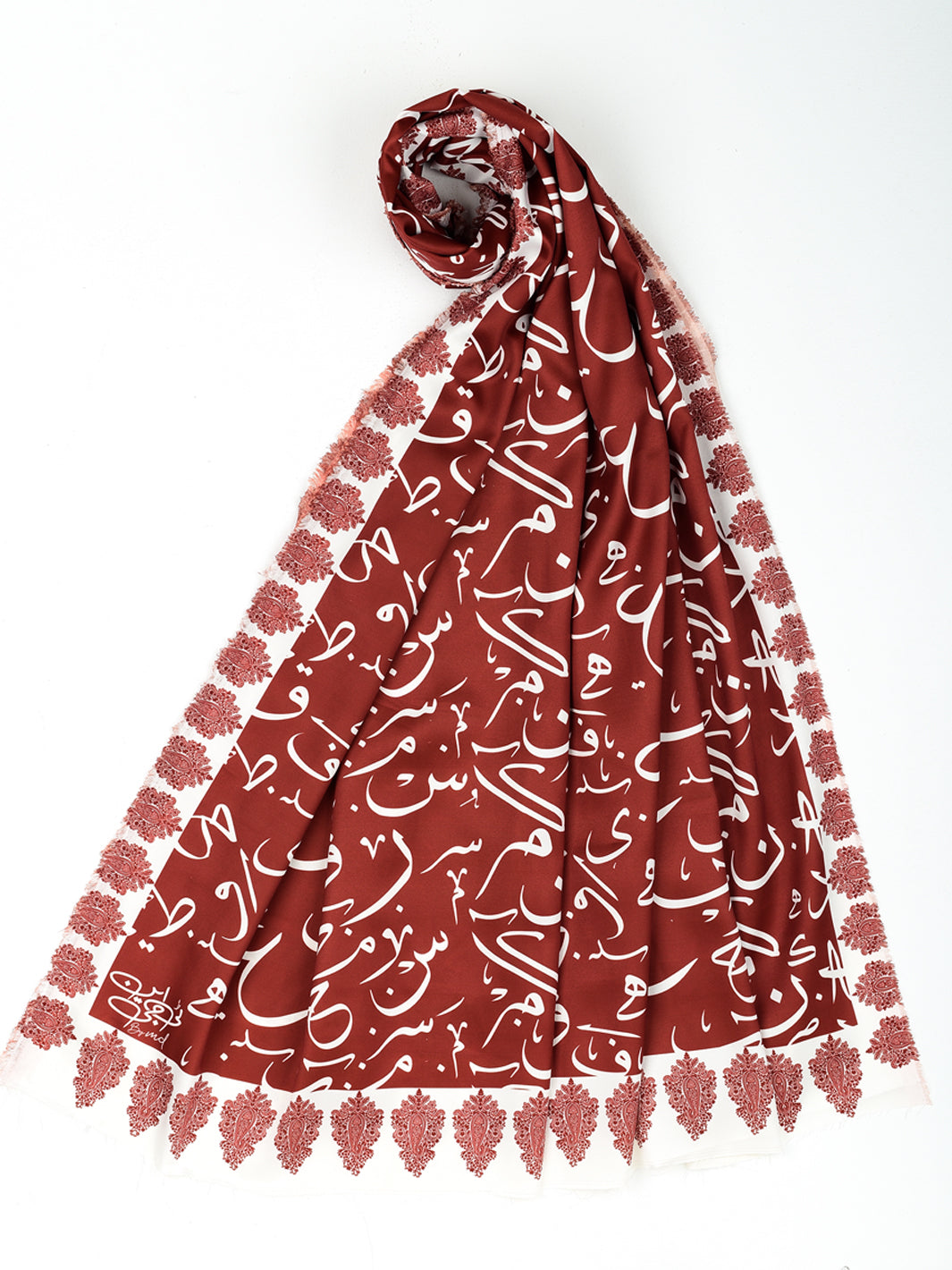 Be Qaida Voile Dupatta (Rust)