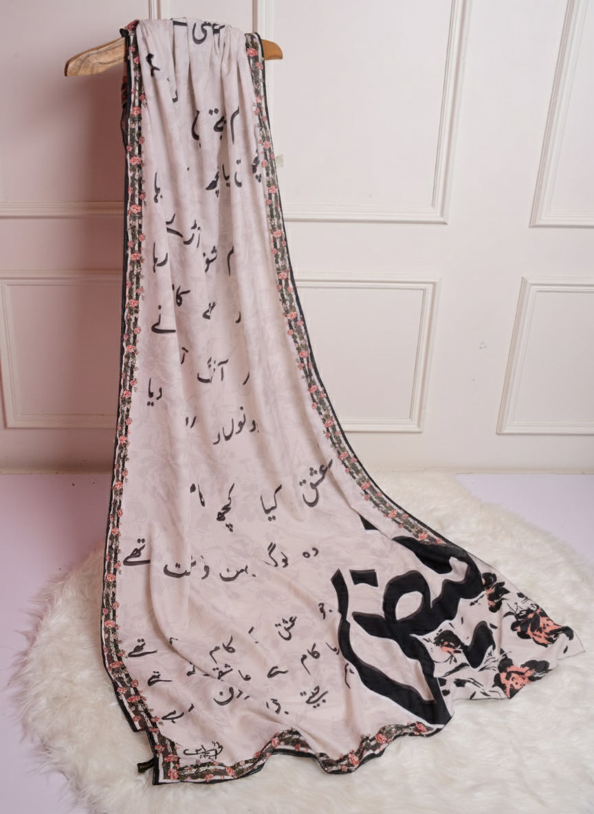 Ishq by Faiz voile  Dupatta