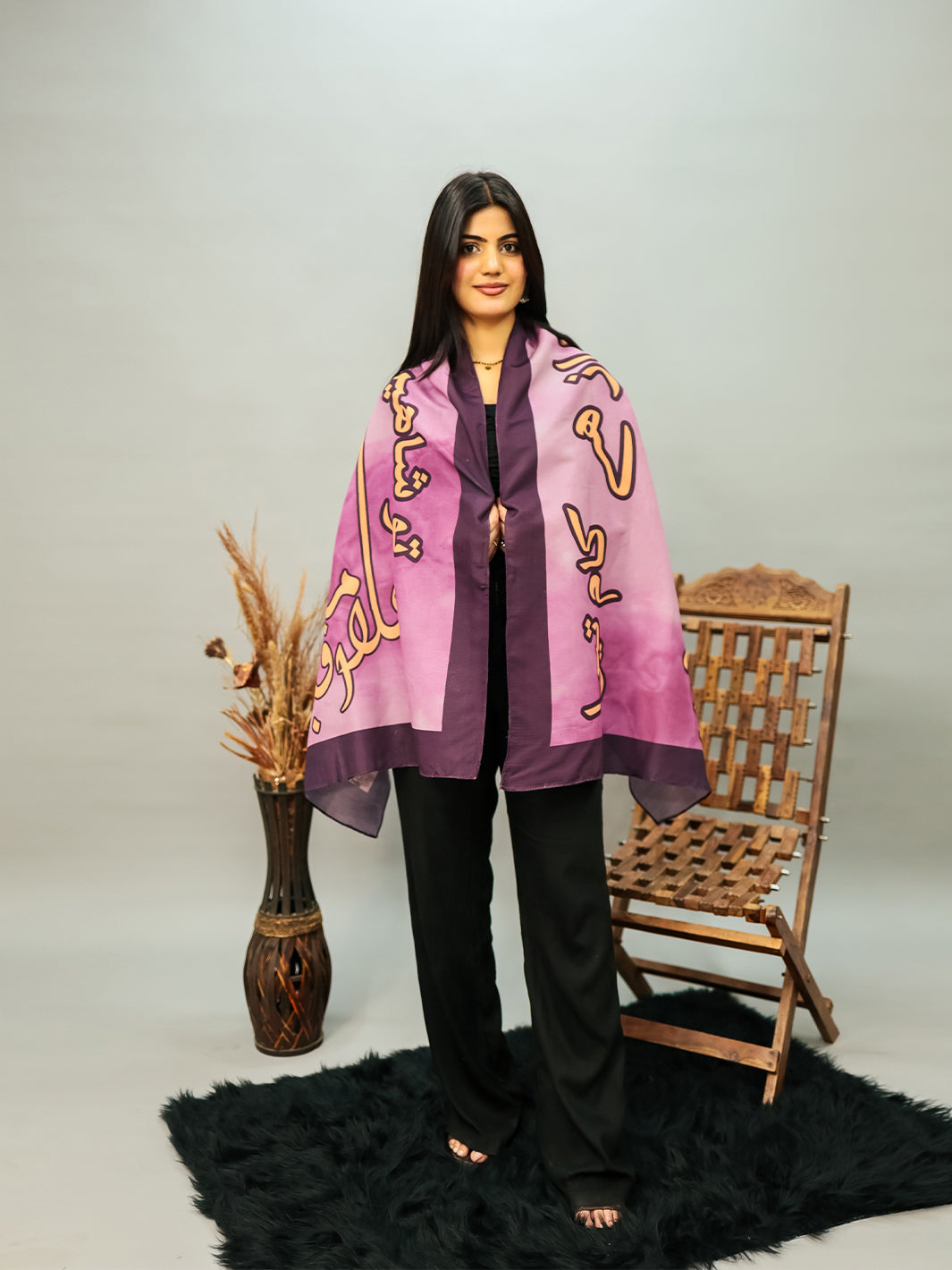 Shaheen Stole (purple)