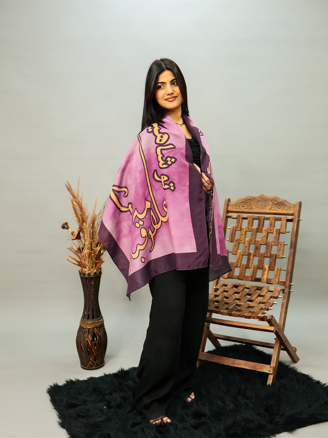 Shaheen Stole (purple)