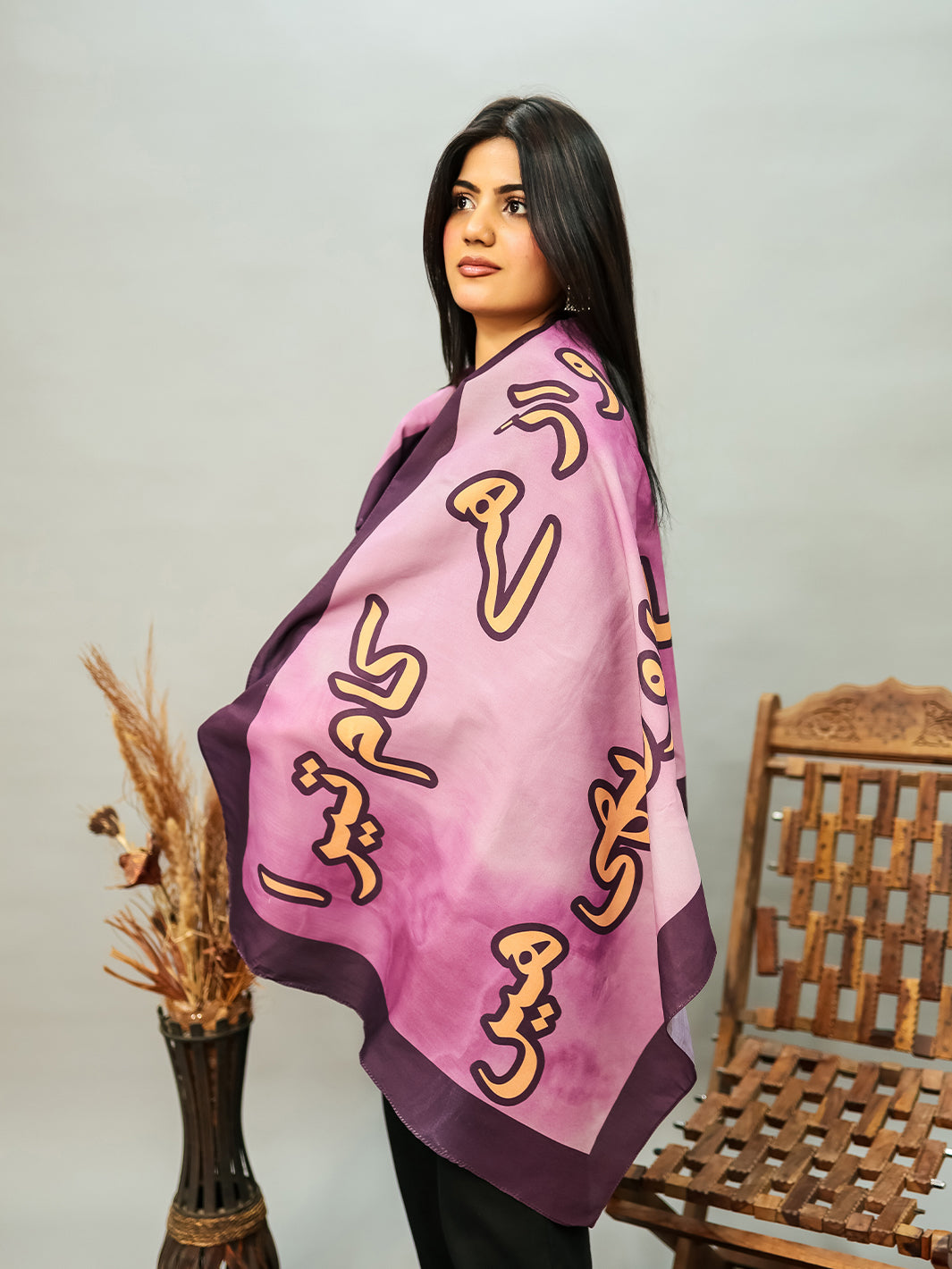 Shaheen Stole (purple)