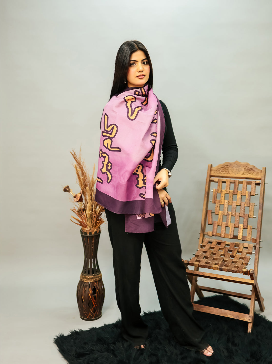 Shaheen Stole (purple)