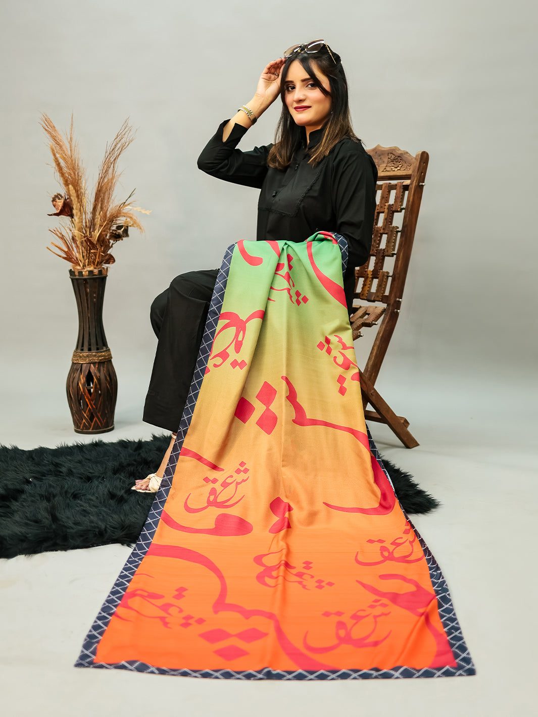 Ain Se Ishq (Pink) Stole
