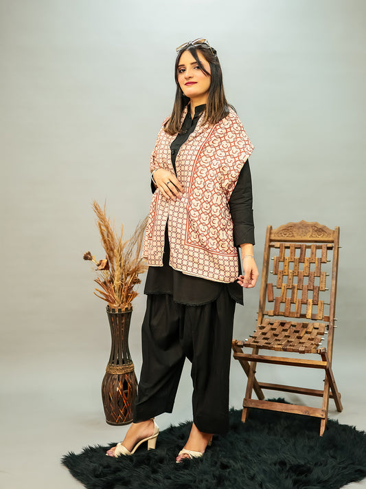 jaan e Huroof Ishq Stole (Bronze)