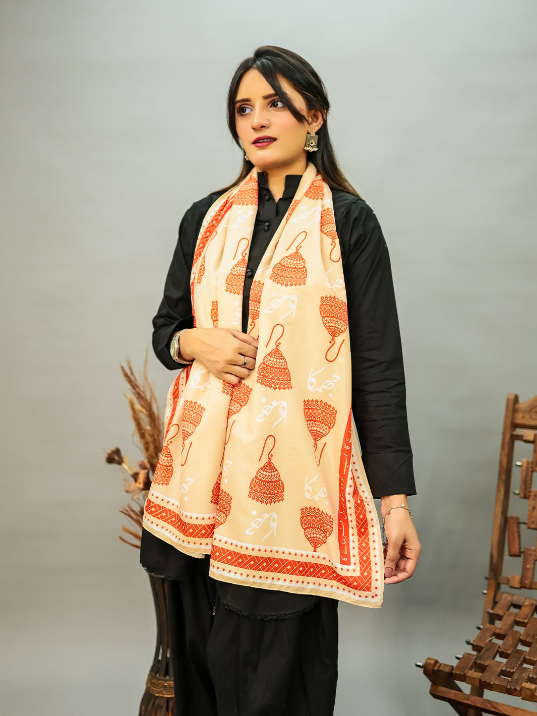 Jhumka Stole (Skin)
