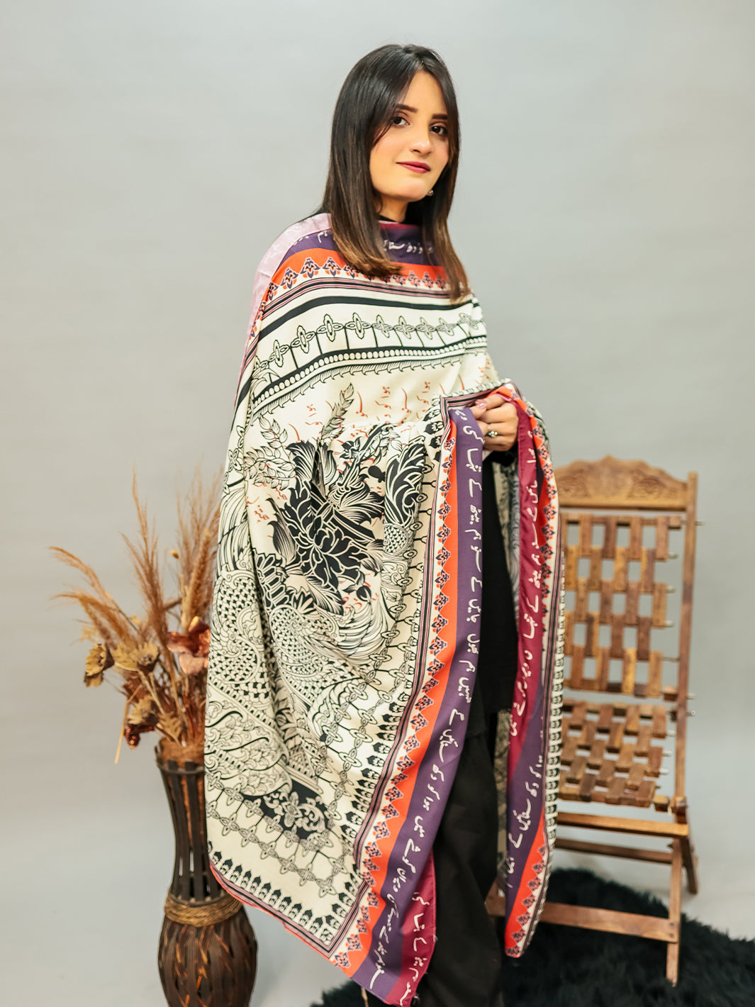 Veran Voile Dupatta (White)