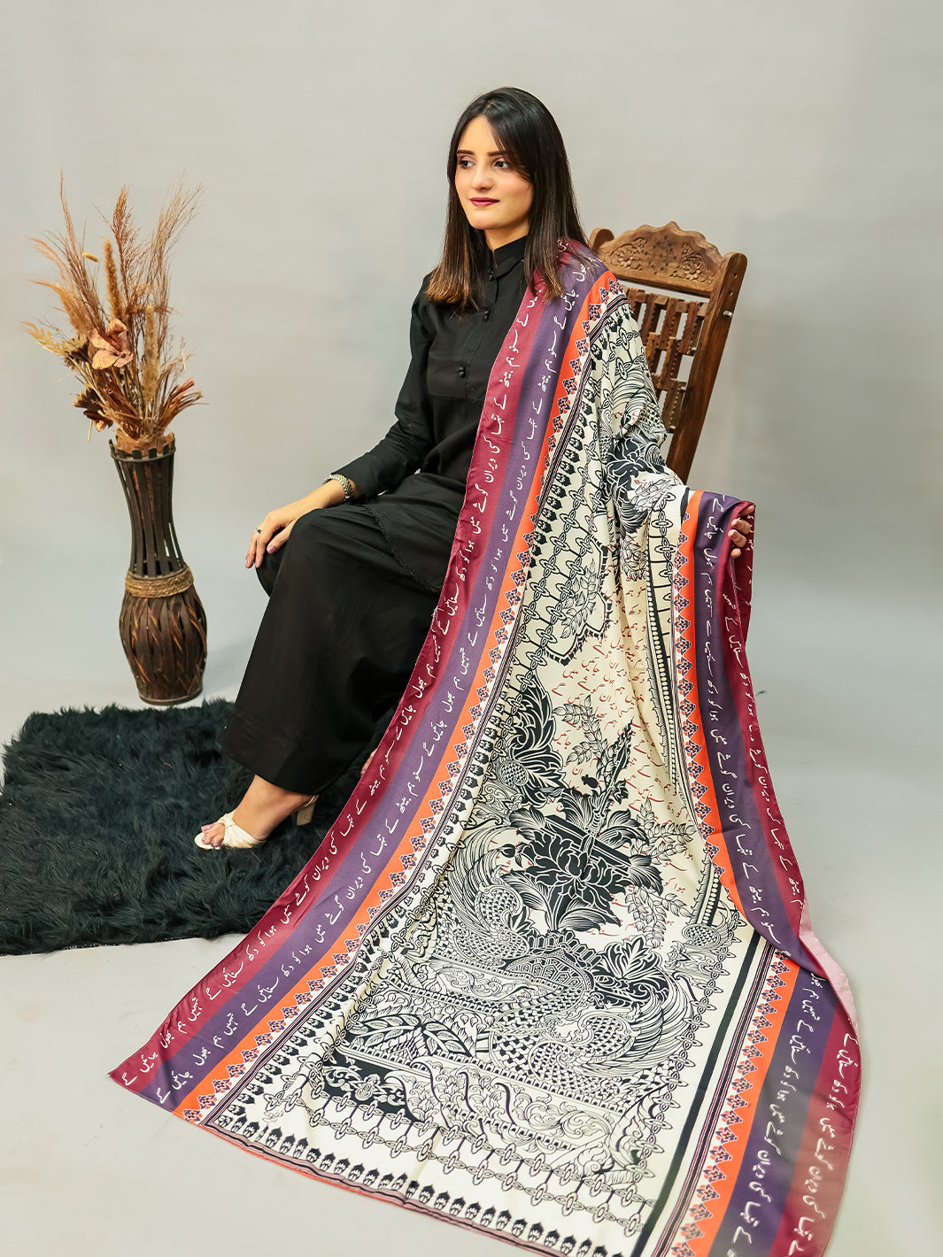 Veran Voile Dupatta (White)