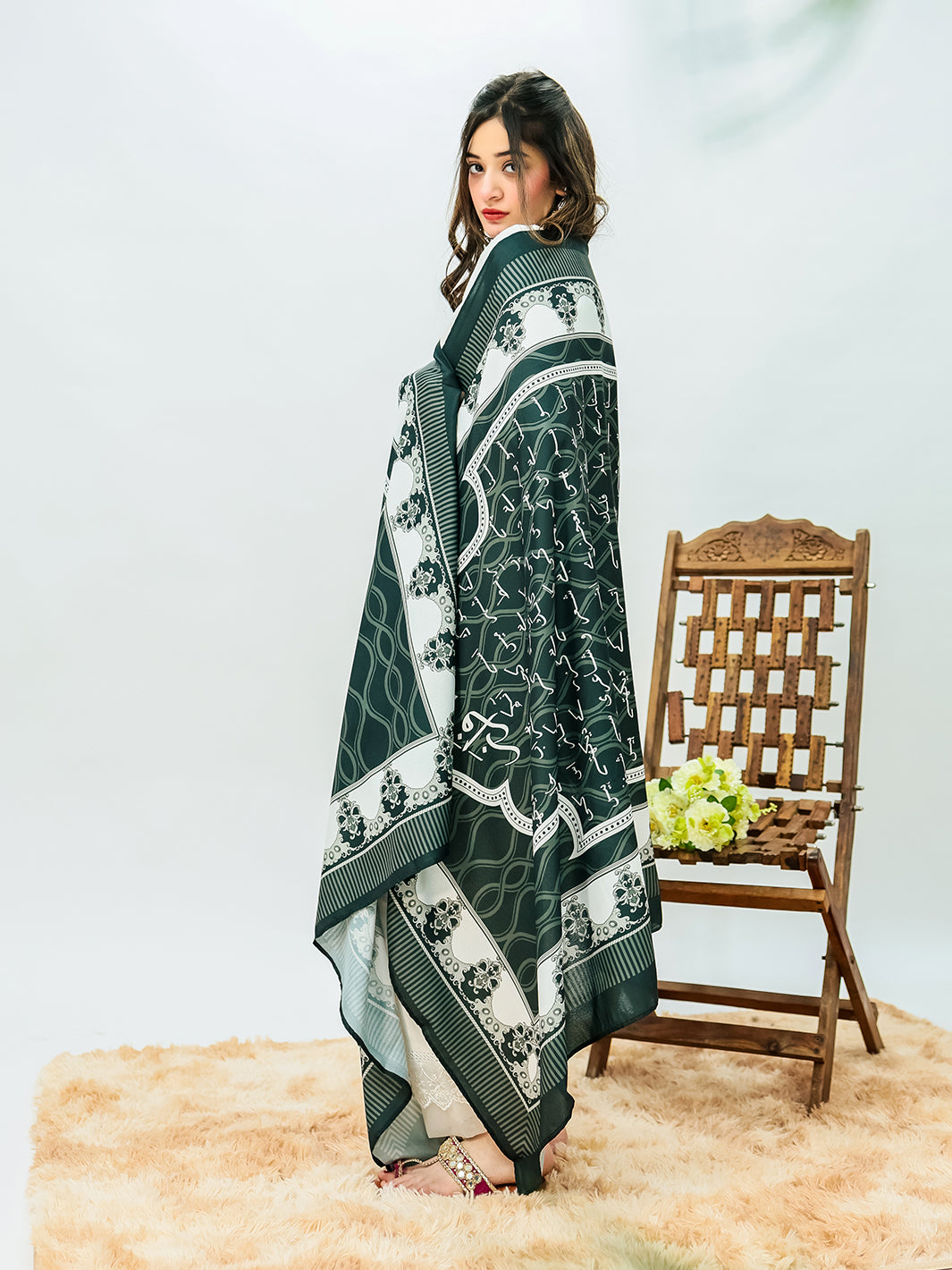 Sitara Falak Dupatta(Black)
