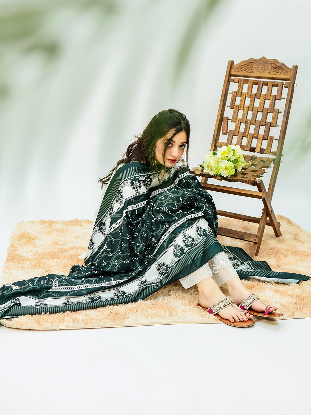 Sitara Falak Dupatta(Black)