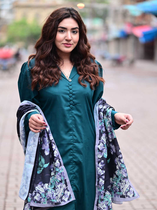 Gulaab Stole (Black)