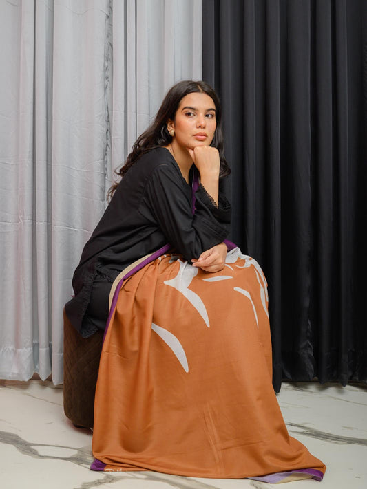 Tadrees Voile Dupatta (Rust)