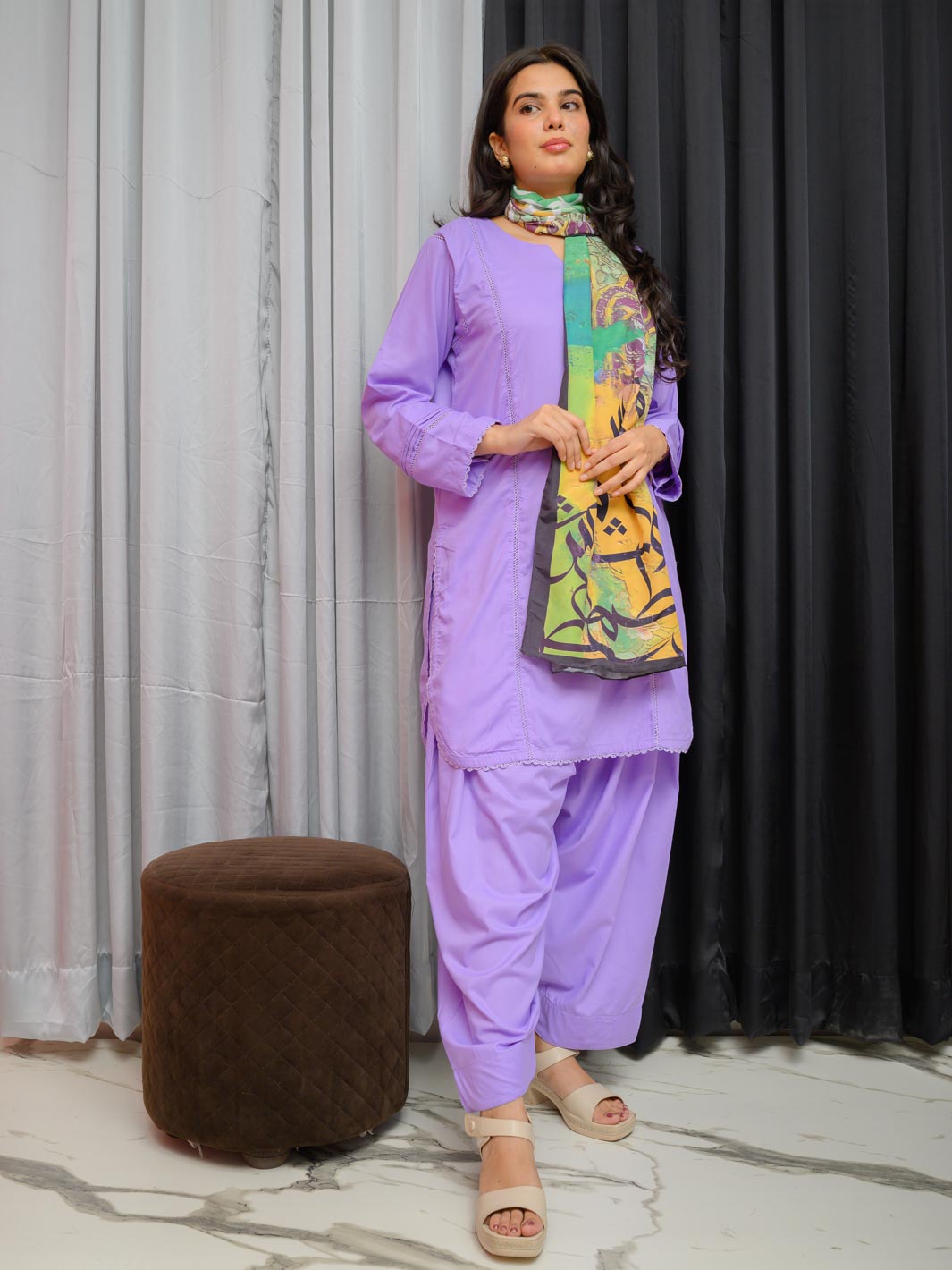Gulal Stole (Yellow)