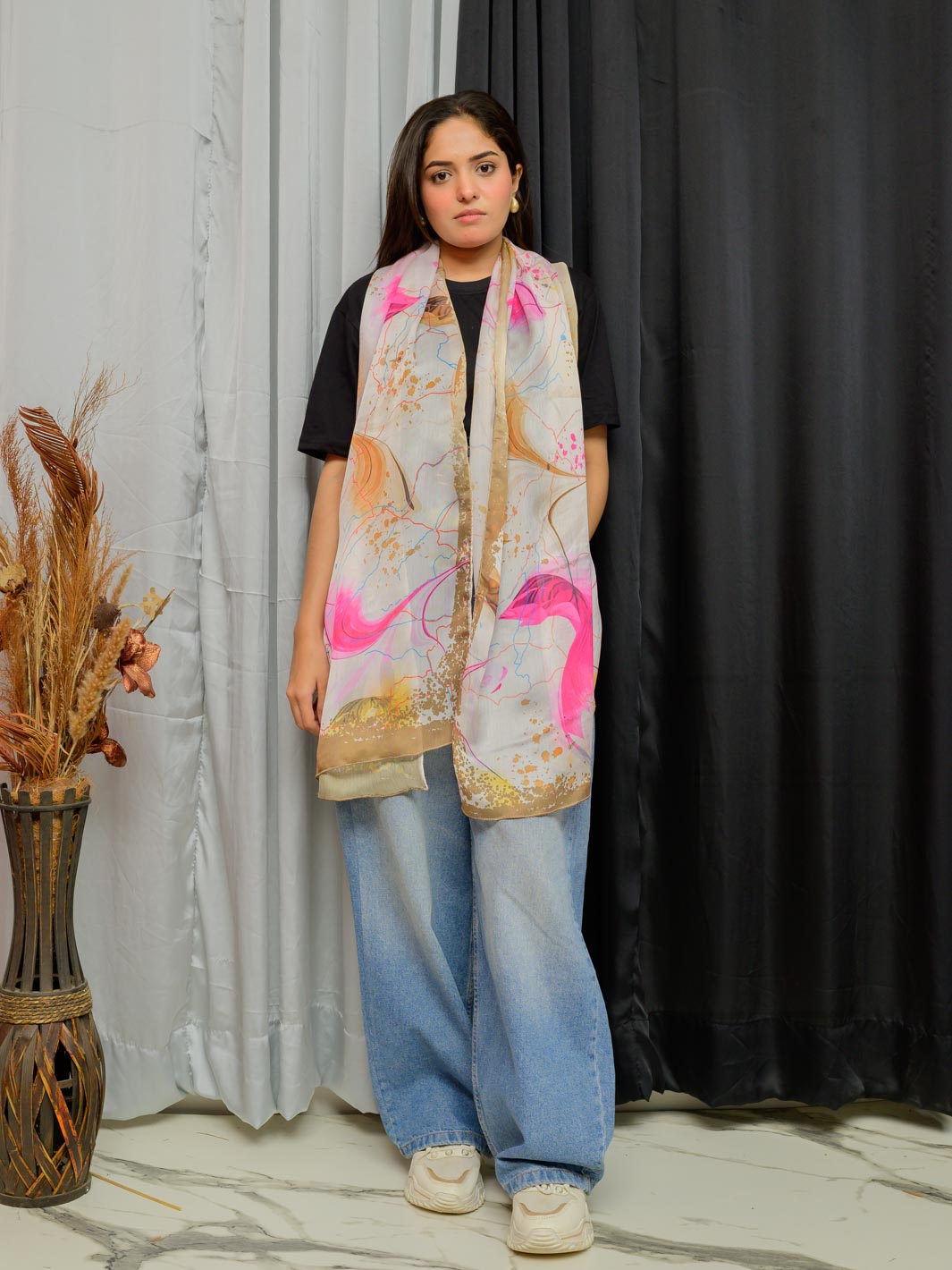 Rang jaa Stole (Pink)