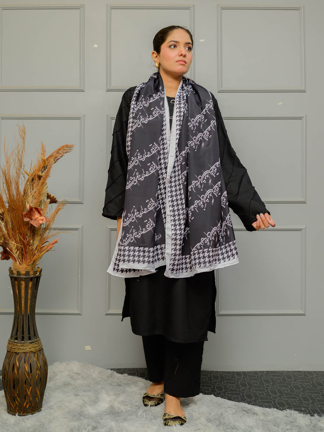 Shaam Stole (Black)