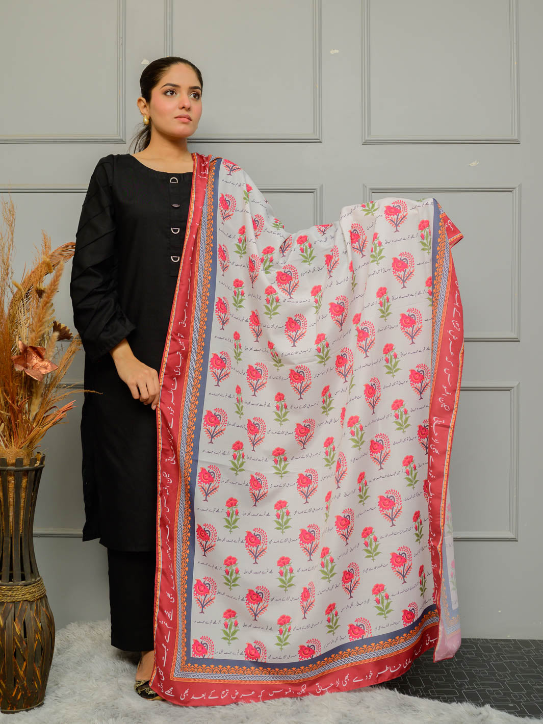 Khudse Voile Dupatta (Milky White)